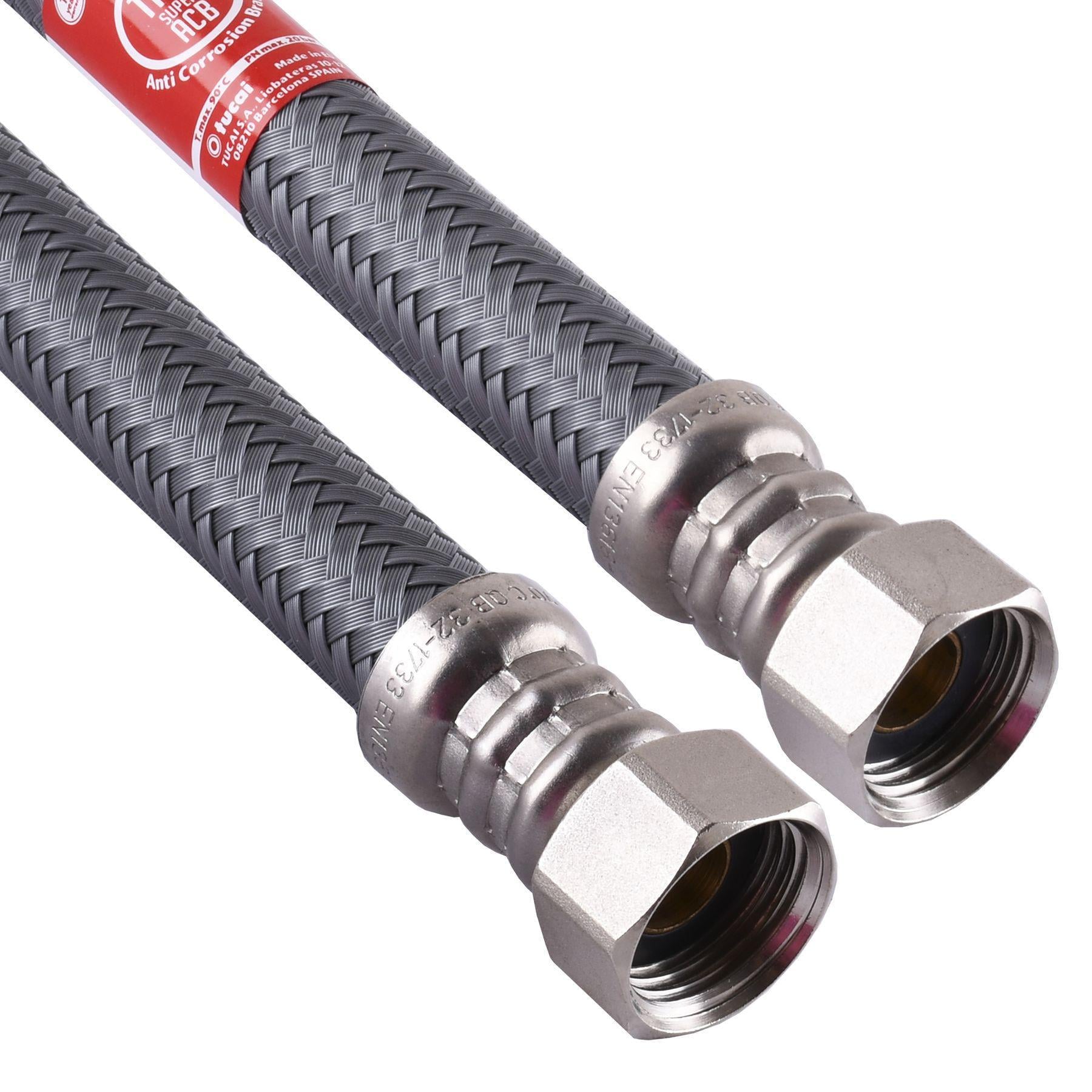 Шланг водяной TUCAI 1/2"x1/2" ВВ 0,3 м SUPER антикоррозия TAQ HG-1212-300 204282 (000015851)