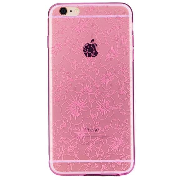 Прозрачный чехол накладка JoyRoom Elegant Series for iPhone 6/6S, Pink (JR-BT336PNK)