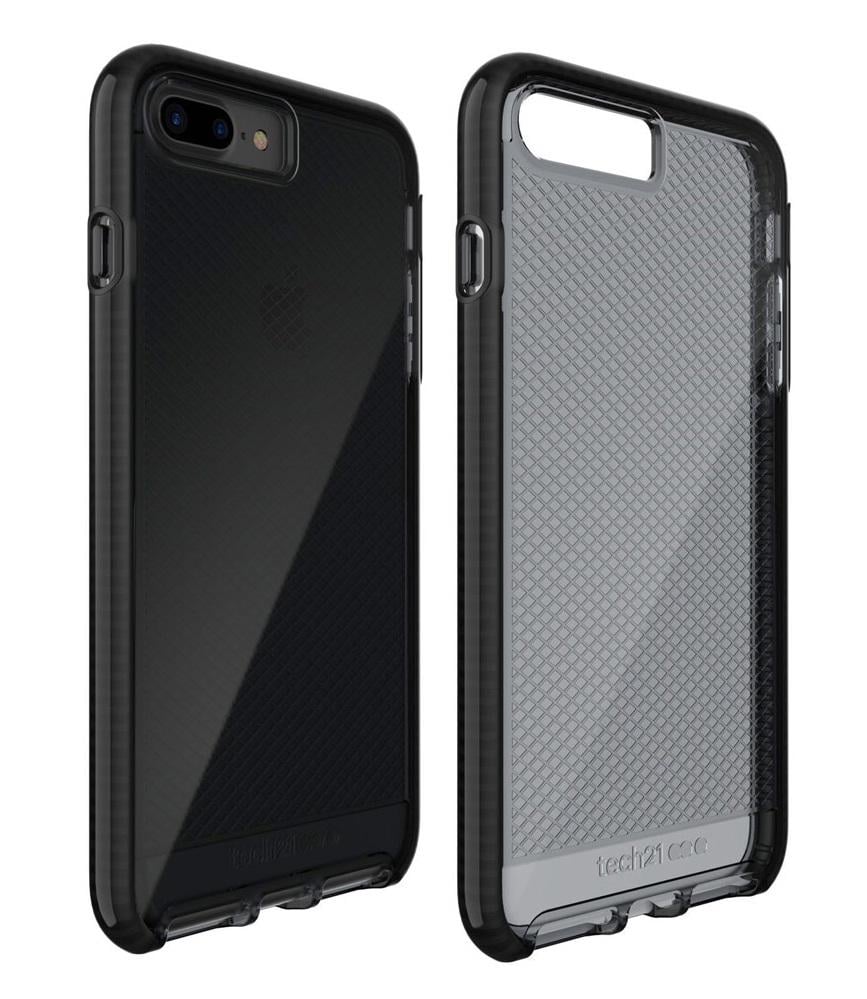 Противоударный чехол Tech21 Evo Check для Iphone 6 Plus /6S Plus /7 Plus /8 Plus Smoke Black - фото 4