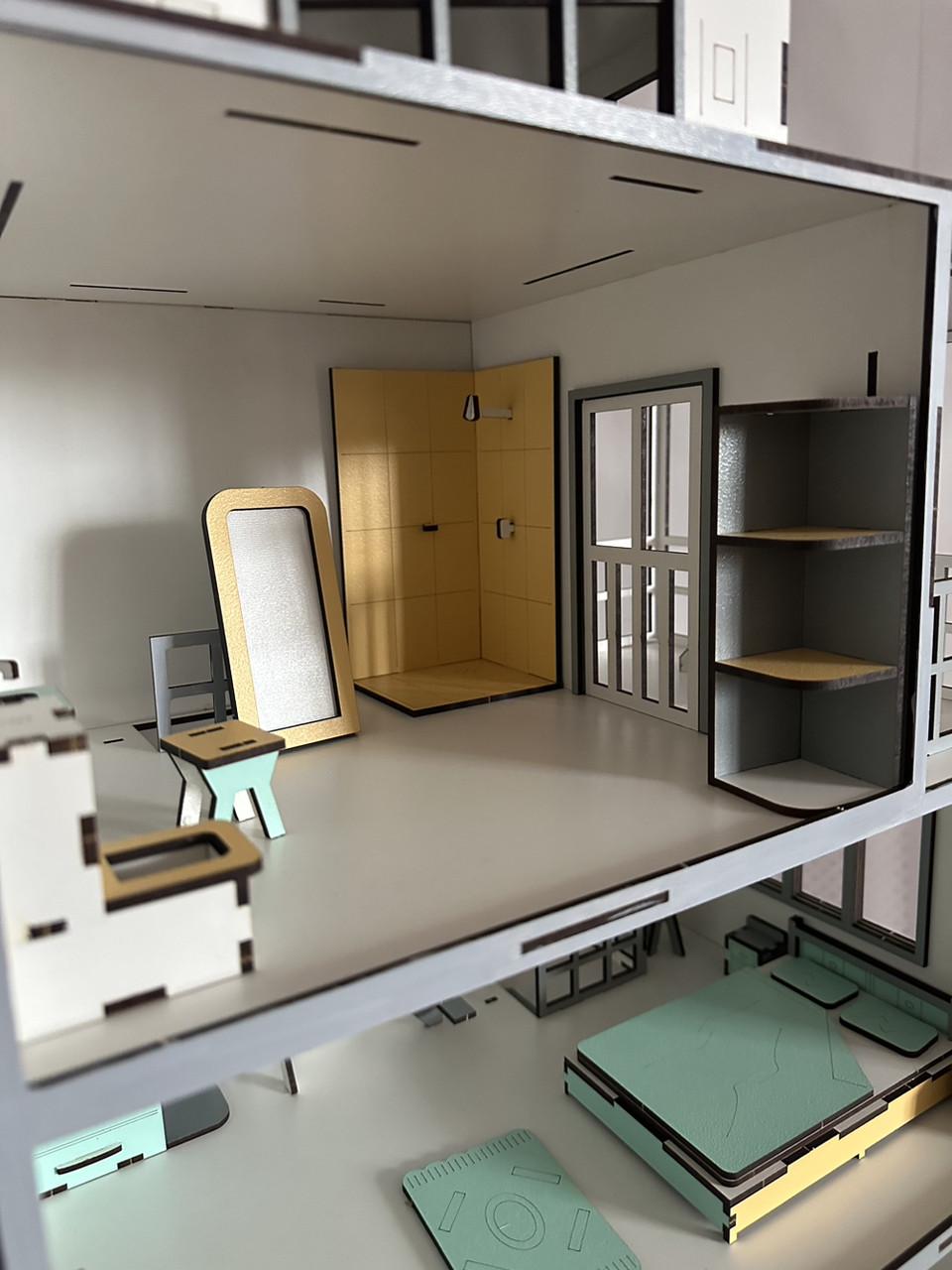 Дом кукольный деревянный Осенний с комплектом мебели (2010666862) - фото 6 Дом кукольный деревянный Осенний с комплектом мебели (2010666862) - фото 6