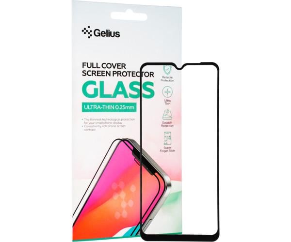 Захисне скло Gelius Full Cover Ultra-Thin 0,25 мм для Xiaomi Redmi 9a Black (0100000088717)