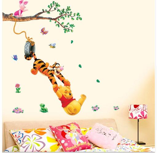 Наклейка вінілова Мультяшні тварини Вінні Пух та його друзі для дитячої кімнати 2 полотна по 30х90 см - фото 2 Наклейка вінілова Мультяшні тварини Вінні Пух та його друзі для дитячої кімнати 2 полотна по 30х90 см - фото 2
