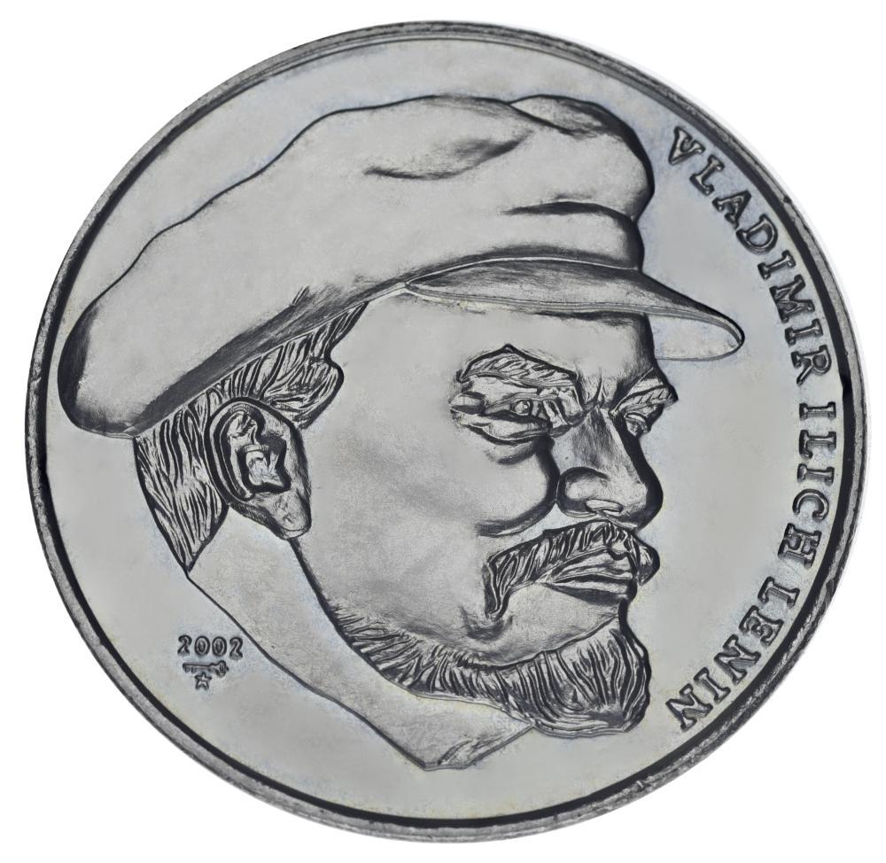 Коллекционная монета Куба 1 песо 2002 AU-UNC Владимир Ленин (М21964)