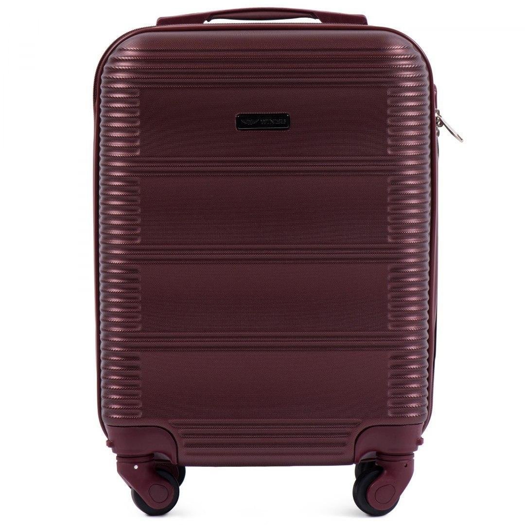 Валіза Wings К203 міні 52х34х20 см ручна поклажа на 4 колесах Бордовий