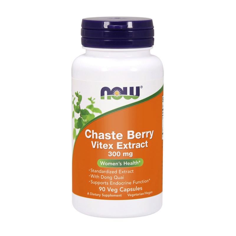 Витекс экстракт из донг-квай для женщин NOW Chaste Berry Vitex Extract 300 mg 90 вер. капс.