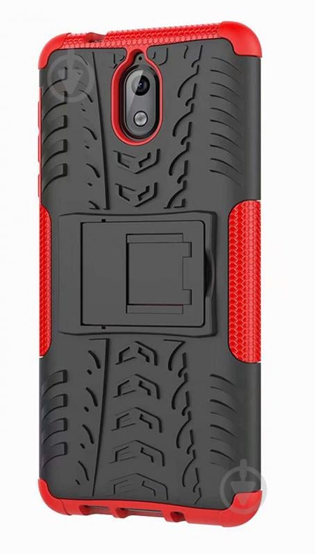 Чехол Armor Case для Nokia 3.1 Красный (hub_keoM63984)
