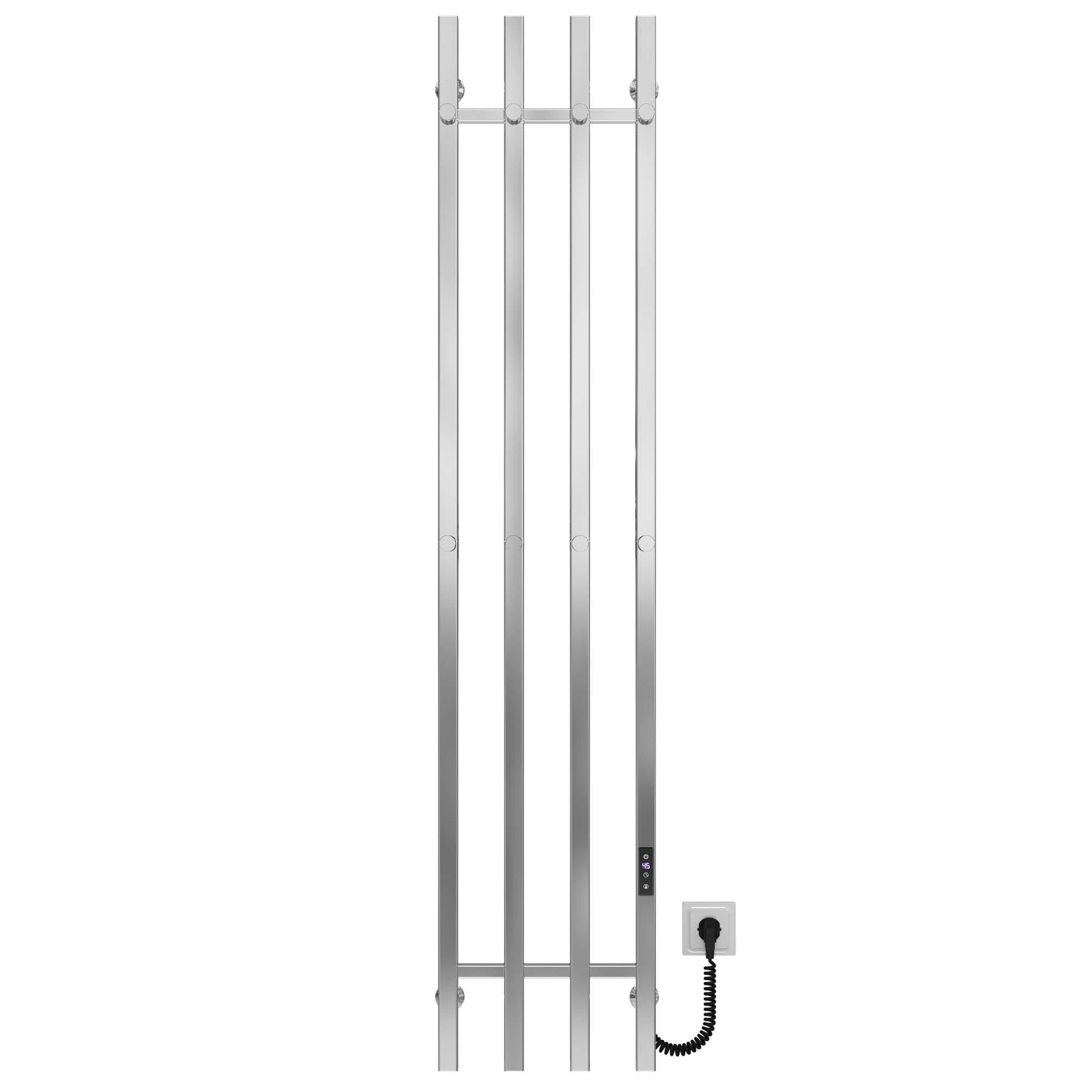 Полотенцесушитель электрический Deffi Split П4 JD04 правое подключение нержавеющая сталь 300х1600 мм Хром (A.SP.160.30.4.E.C.R.2)