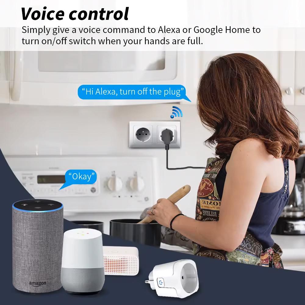 Розумна розетка з підключенням до Wi-Fi 16A Білий - фото 6 Розумна розетка з підключенням до Wi-Fi 16A Білий - фото 6