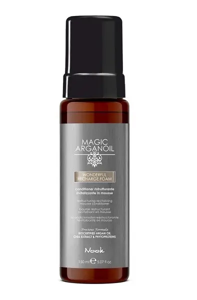 Мусс-кондиционер Nook Magic Arganoil Wonderful Recharge Foam ревитализующий 150 мл Мусс-кондиционер Nook Magic Arganoil Wonderful Recharge Foam ревитализующий 150 мл