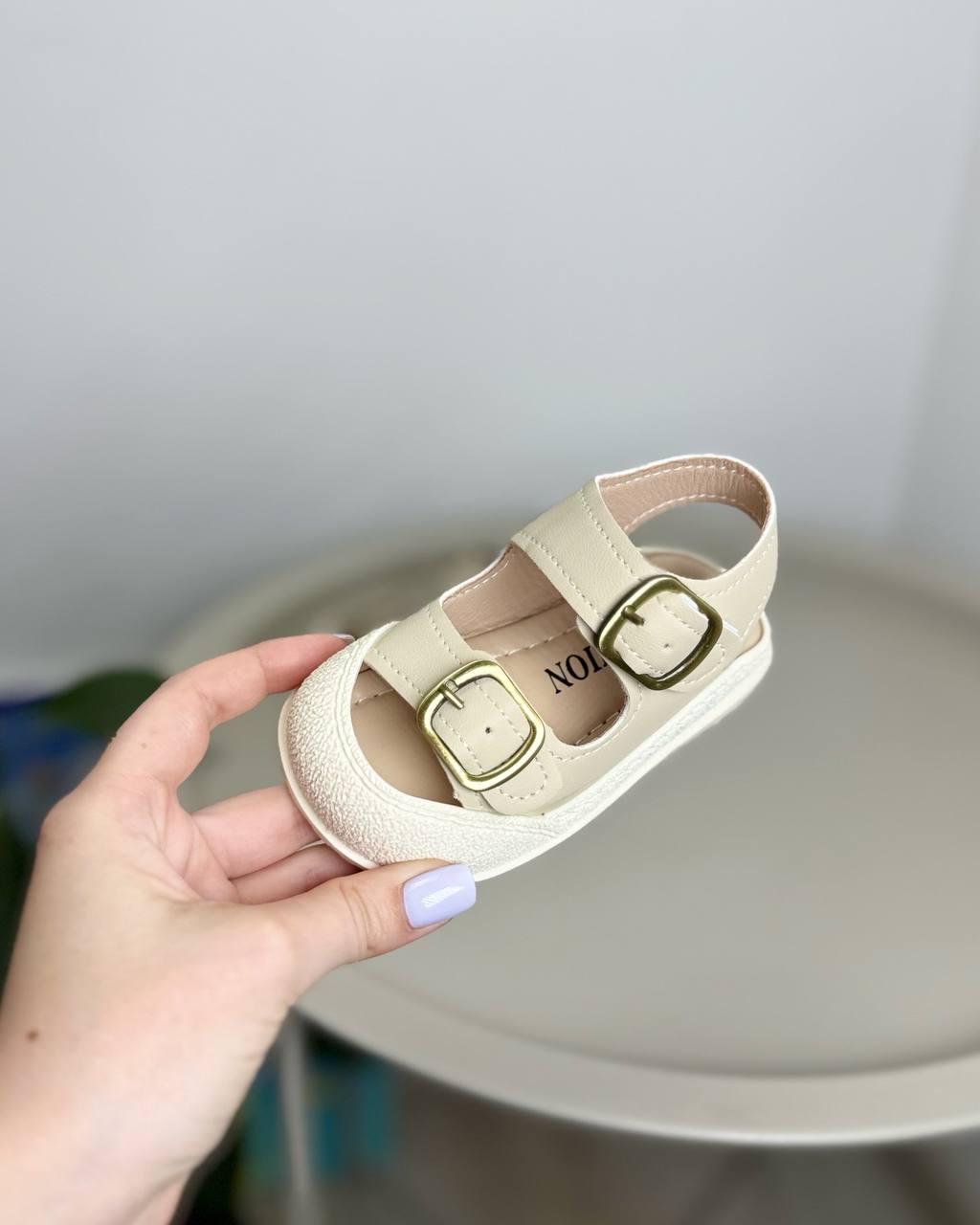 Босоножки детские р. 19 Бежевый (1344) - фото 7