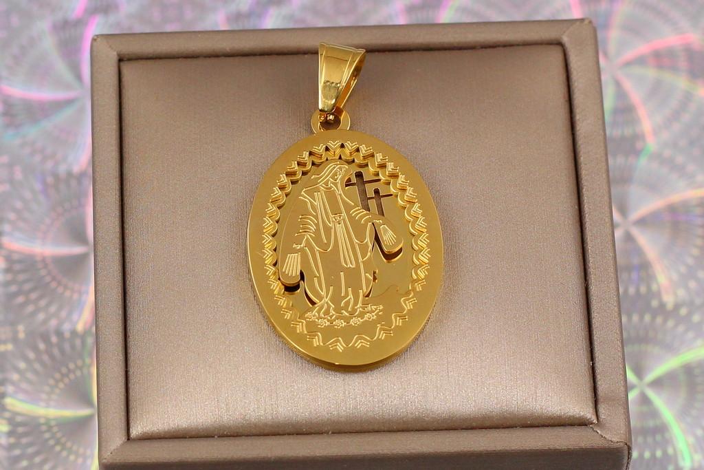 Ладанка Xuping Jewelry Путь Исуса 3,6 см Золотистый
