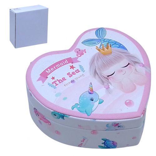 Ящик детский для украшений MIC Русалочка сердце (255751)