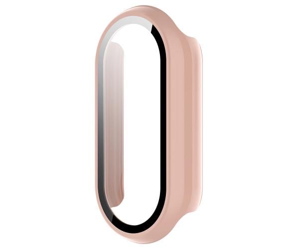 Чехол с защитным стеклом Protective Cover with Glass для Xiaomi Smart Band 9 Розовый