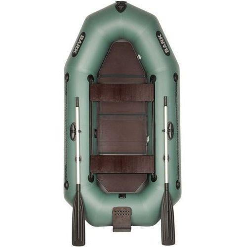 Надувний човен Bark B-250KND ПВХ 2-х місний гребний з транцем суцільне дно - фото 1