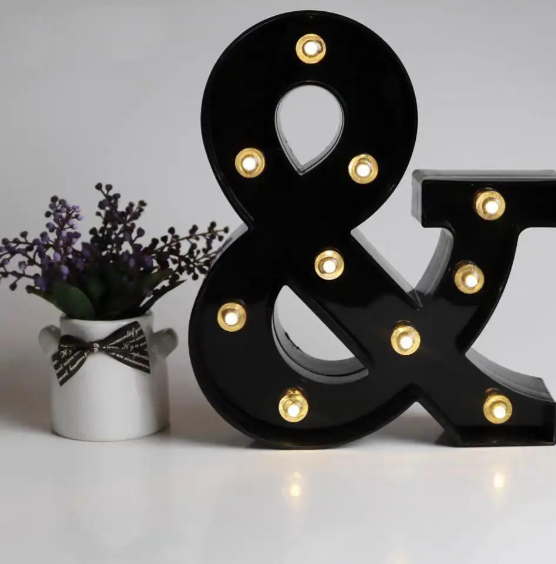 Літера з підсвіткою End об'ємна маленька 22x18 см Чорний (Ч1240) - фото 5 Літера з підсвіткою End об'ємна маленька 22x18 см Чорний (Ч1240) - фото 5