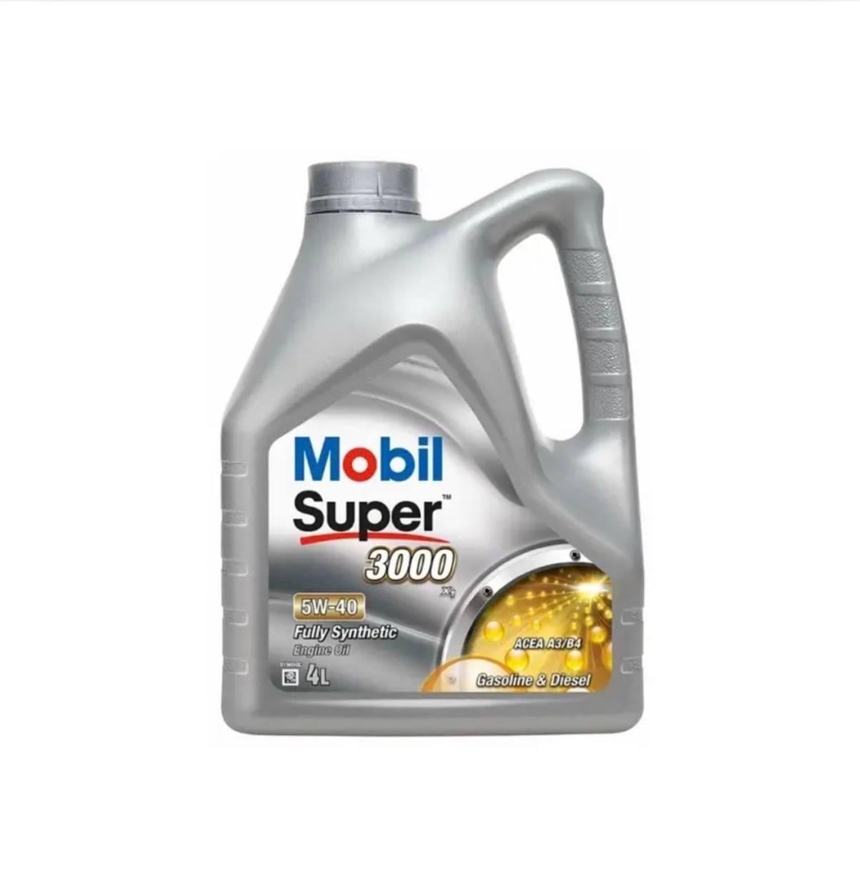 Моторное масло Mobil Super 3000 X1 5W-40 синтетическое 4 л