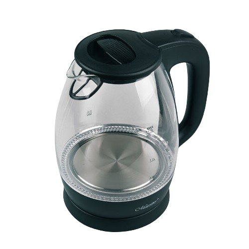 Електрочайник Maestro MR-063-BLACK дисковий склянний 1,7 л 1370-1630W Чорний (1765648269) Електрочайник Maestro MR-063-BLACK дисковий склянний 1,7 л 1370-1630W Чорний (1765648269)