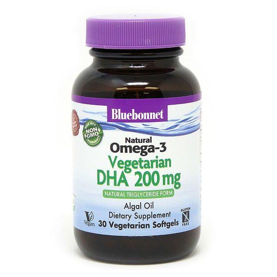 Омега 3 Bluebonnet Nutrition Omega 3 Vegetarian DHA 200 мг 30 Veg Softgels (BLB0908)