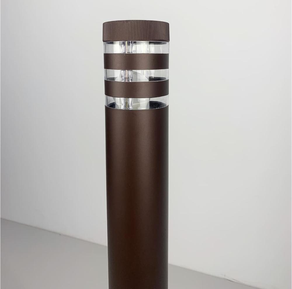 Світильник видовжений вуличний Коричневий (8021 80CM CF стовп) - фото 2