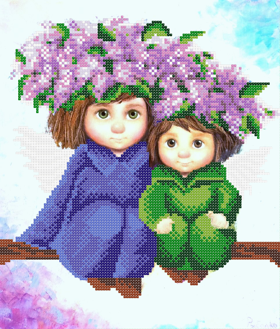 Схема вышивки бисером Светлые ангелы Вдохновения (815604186А)