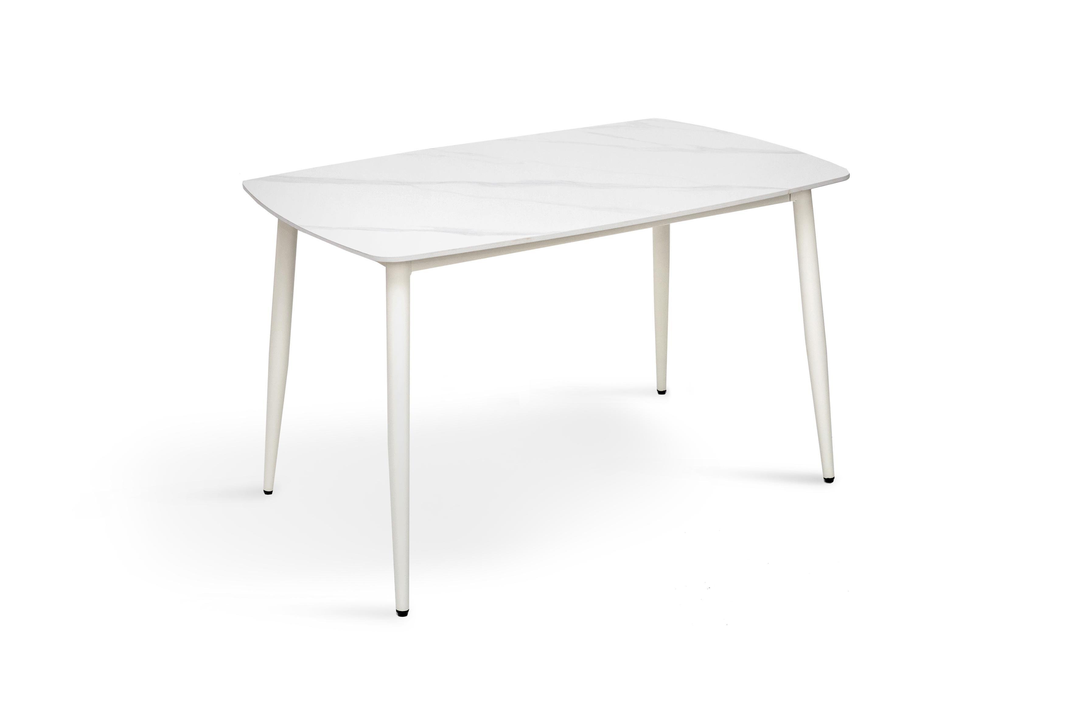 Обеденный стол Грейс Кипарис 1200х800х760 мм Белый/Мрамор белый (GAА0055673)