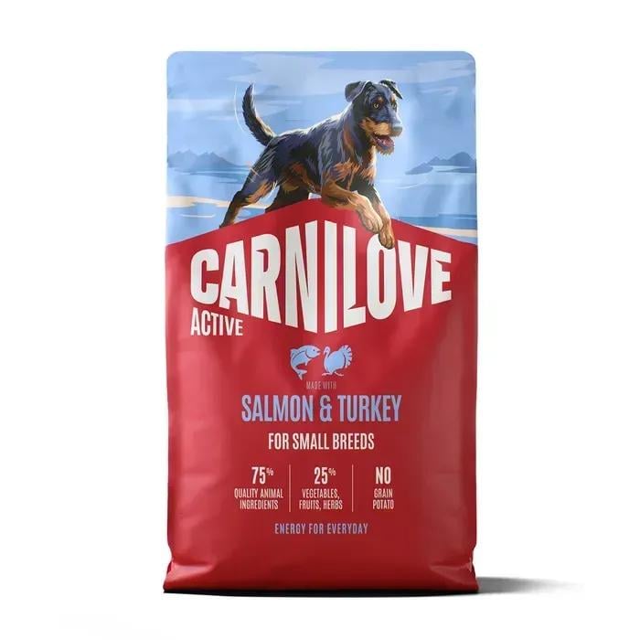 Корм сухий Carnilove Active Salmon & Turkey Small Breed для собак малих порід лосось та індичка 4 кг (173692)