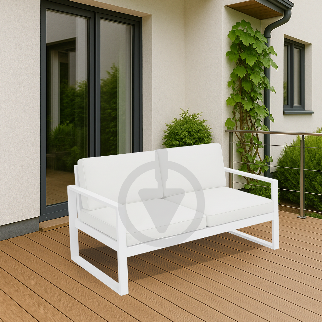 Диван металевий AVVS tech Бостон вуличний лофт з підлокітниками оксфорд 160 см Білий/Білий (30067118) - фото 4 Диван металевий AVVS tech Бостон вуличний лофт з підлокітниками оксфорд 160 см Білий/Білий (30067118) - фото 4