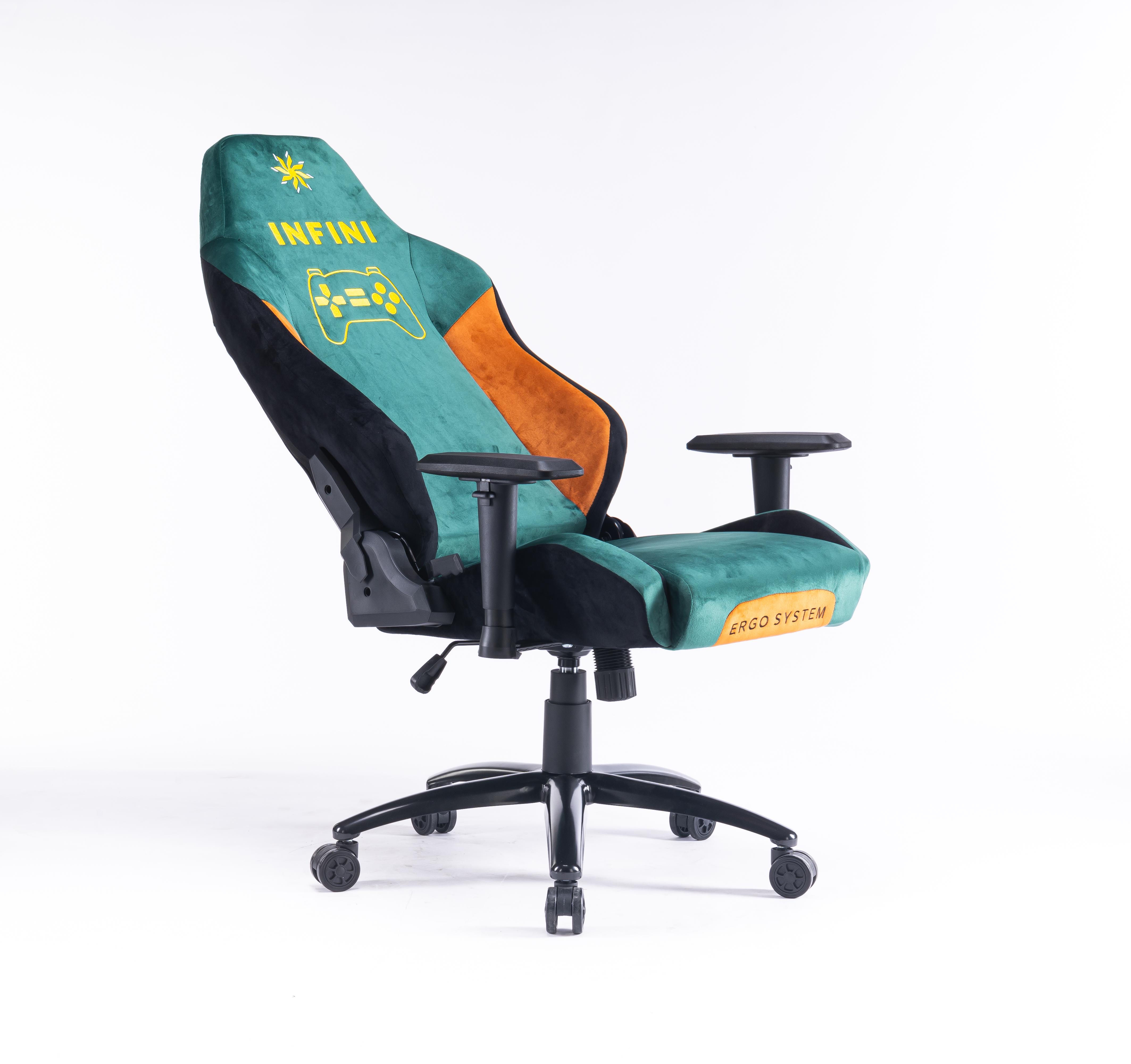 Комп'ютерне крісло Ergo System G20і з тканини Зелено-жовтий - фото 4 Комп'ютерне крісло Ergo System G20і з тканини Зелено-жовтий - фото 4