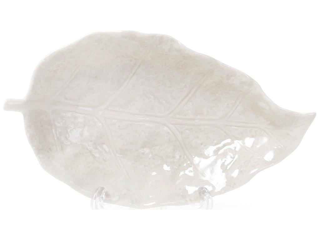 Блюдо фарфоровое Лист 17 см Белый (BDI-727-112)