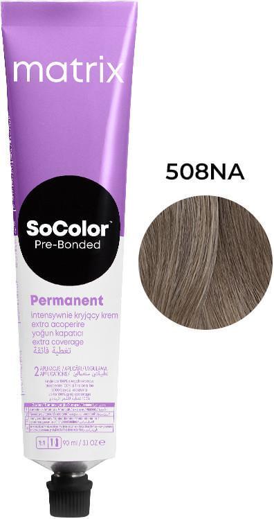 Крем-краска для волос Matrix SoColor Pre-Bonded 508NA Светлый пепельный блондин 90 мл Крем-краска для волос Matrix SoColor Pre-Bonded 508NA Светлый пепельный блондин 90 мл