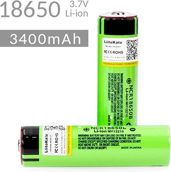 Акумулятор LiitoKala батарейка 18650 іонно-літієва батарея 1 шт. Зелений (2429472636) - фото 2