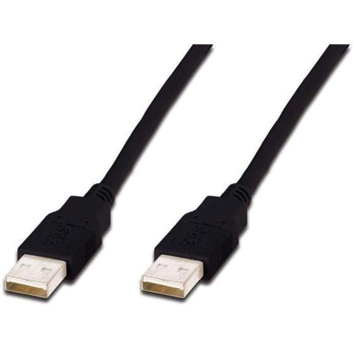 Кабель USB 2.0 AM to AM 1 м Черный (11879238)