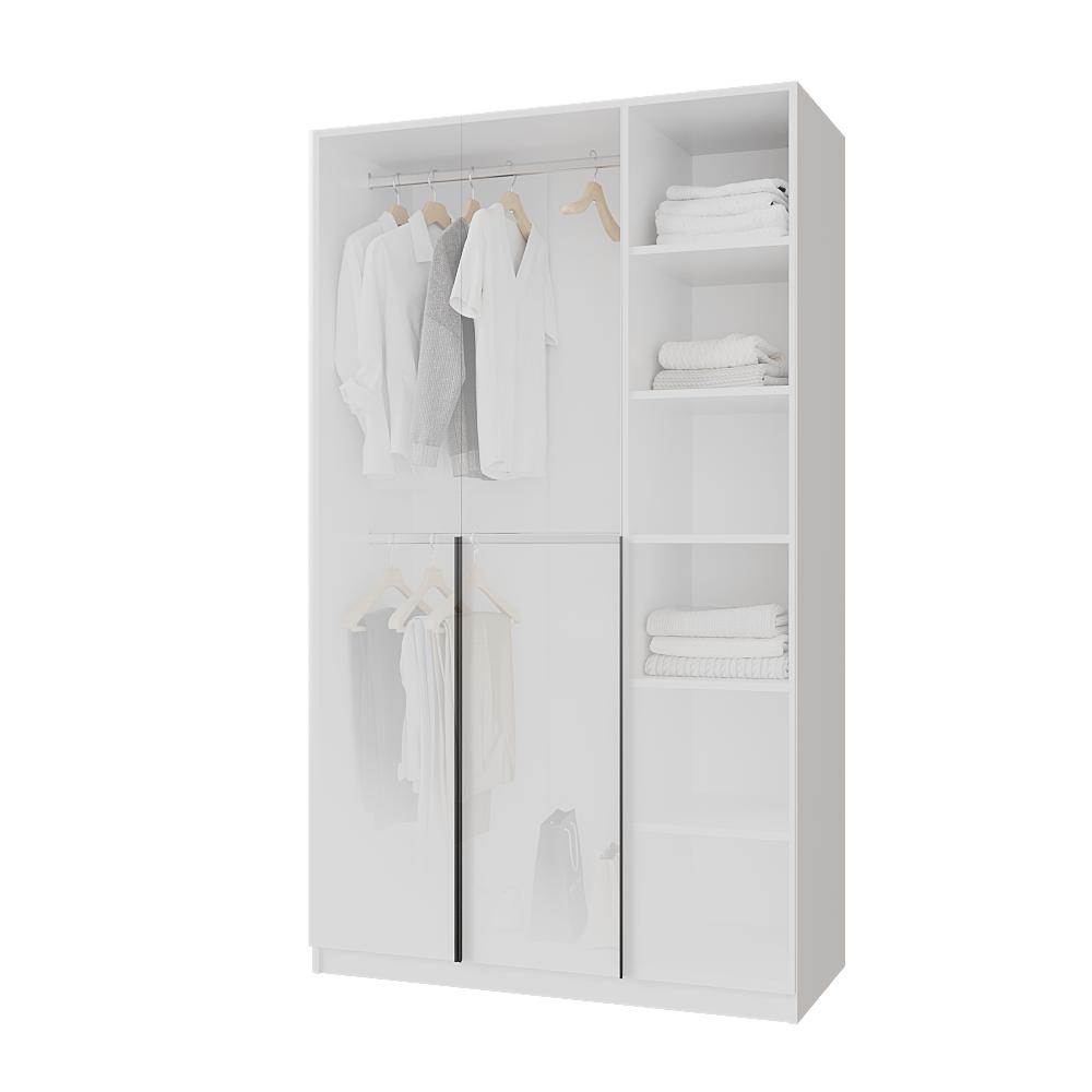 Шкаф распашной Меблітренд Чиназес Чи-1200 1200х500х2050 мм Белый (26841489) - фото 2 Шкаф распашной Меблітренд Чиназес Чи-1200 1200х500х2050 мм Белый (26841489) - фото 2