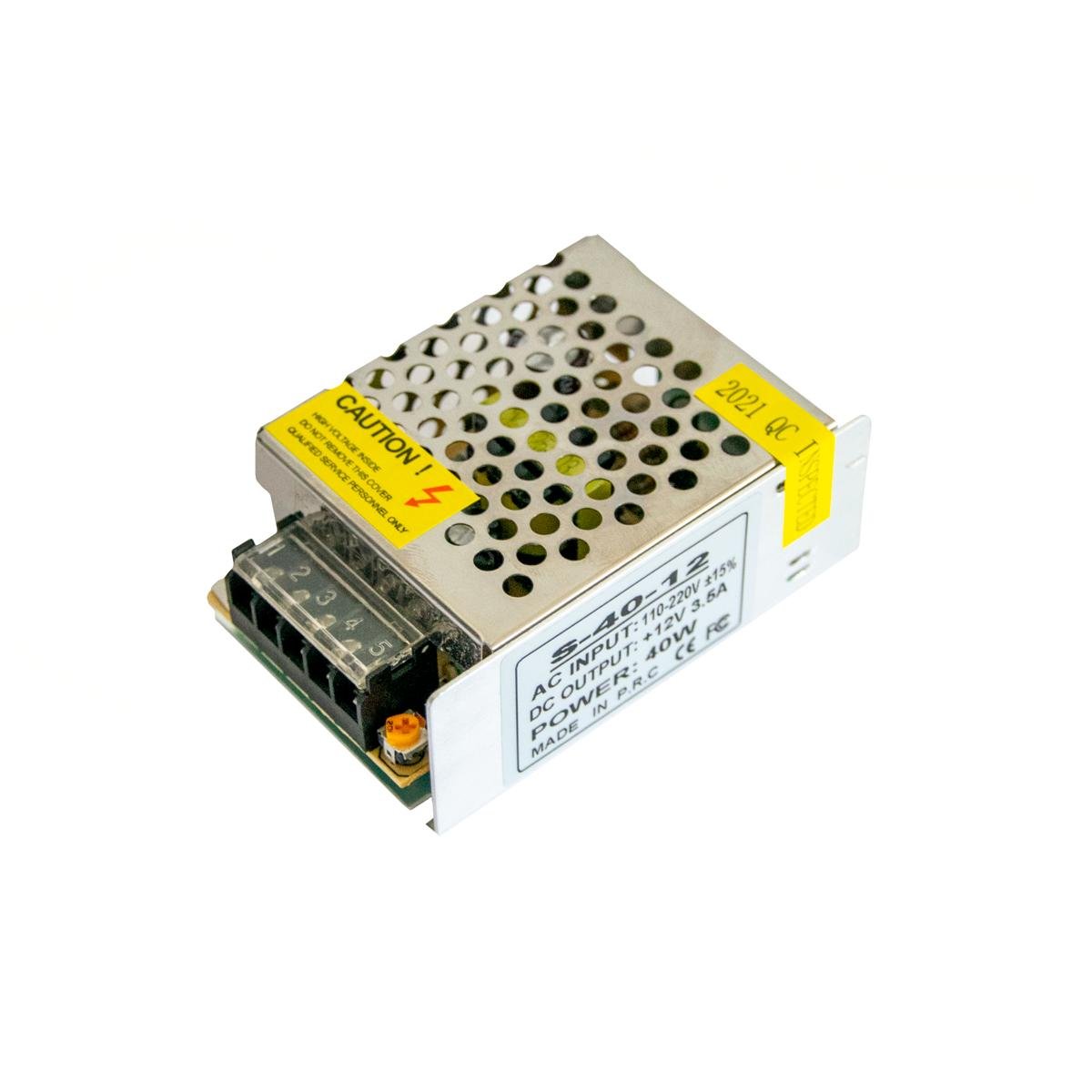 Блок питания Metal S-40-12" 12 V 3,5 A импульсный (1009866-Silver)