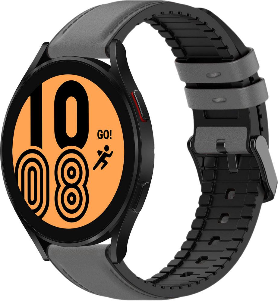 Ремінець шкіряний Tamyx для Galaxy Watch 4 44 мм Grey (31585-33)