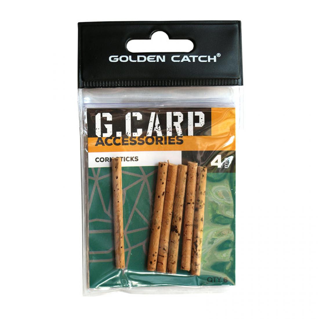 Палочки пробковые Golden Catch G.Carp Cork Sticks 4 мм 6 шт. (3KB5075)