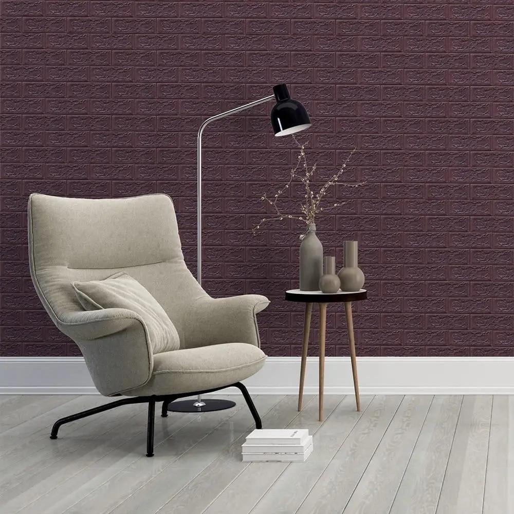 3D-панель самоклеюча декоративна під цеглу 700х770х3 мм Кавовий (BN3-024) - фото 3 3D-панель самоклеюча декоративна під цеглу 700х770х3 мм Кавовий (BN3-024) - фото 3