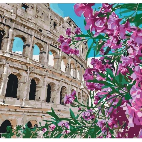 Набор для росписи по номерам Идейка Городской пейзаж Колизей 40х40 см (КНО3522-mt)