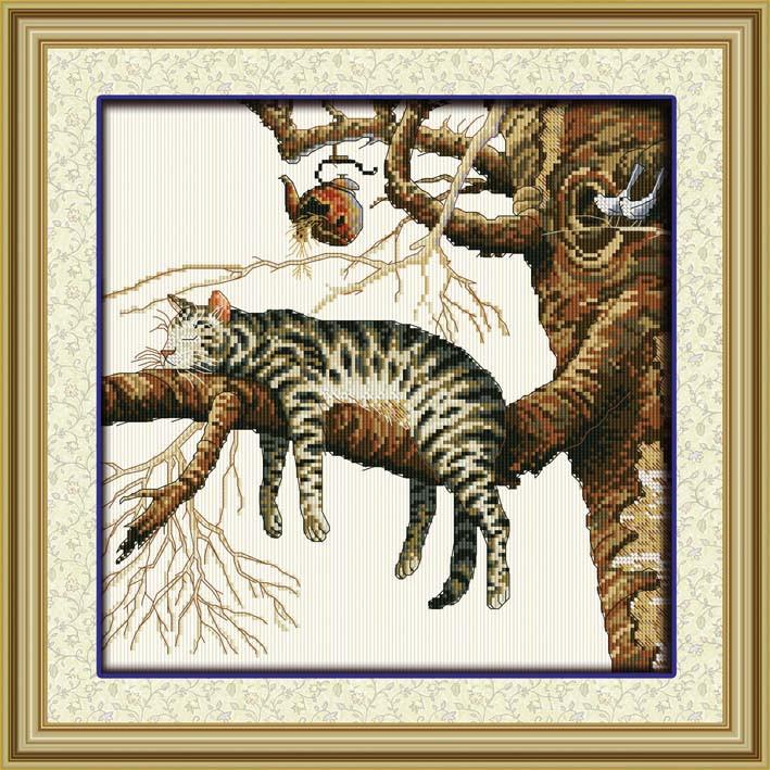 Алмазная мозаика Dream Art Совсем устал 39x39 см (DA.30066)