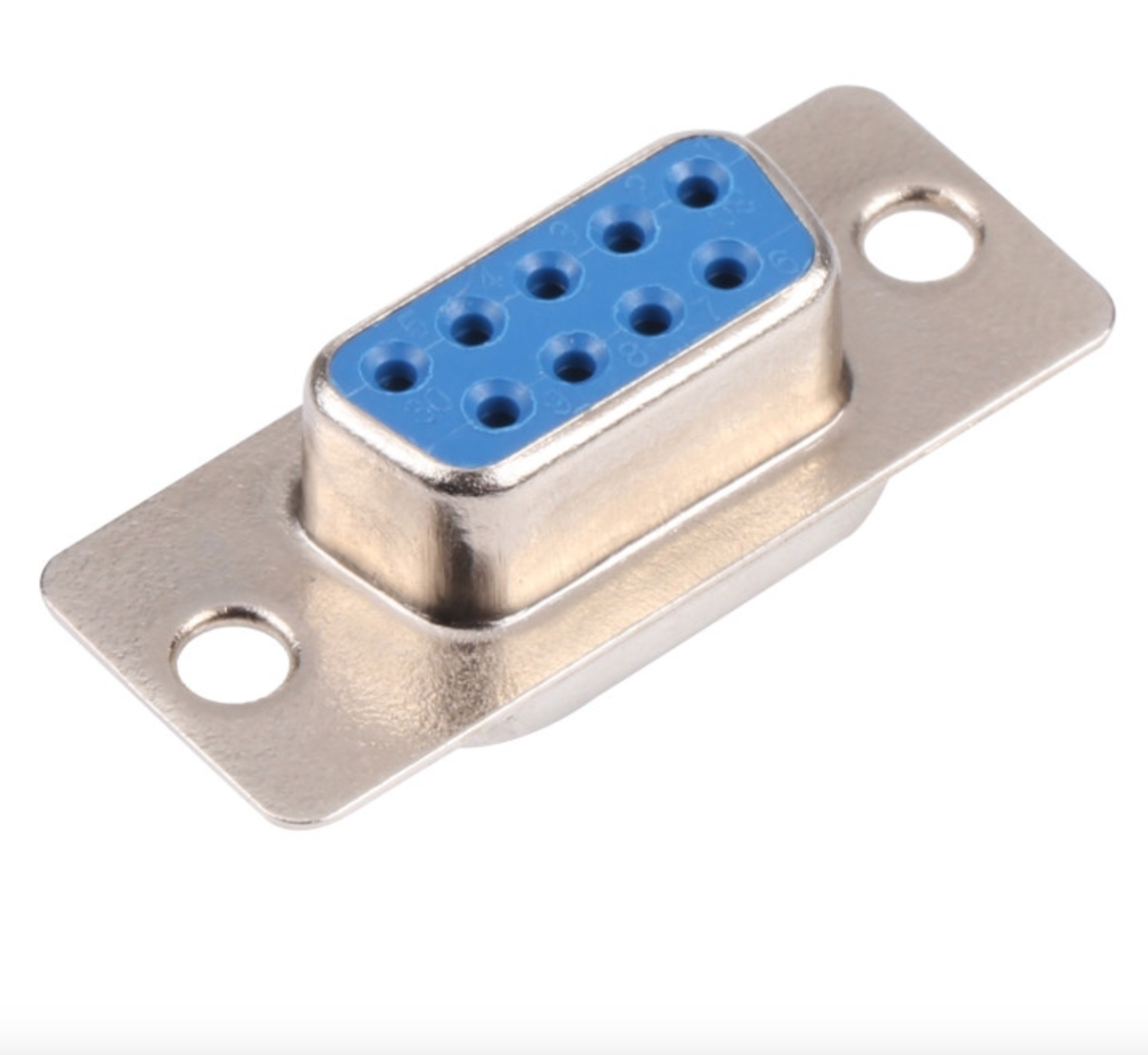 Разъем New Tide DB-09F D-SUB гнездо 9 контактов корпус металл (000000306)