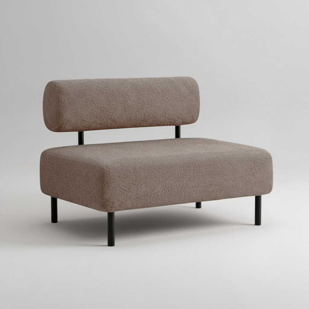 Диван Tobi Sho Люмо 1000х540х750 мм букле Alpaca Кофейный/20