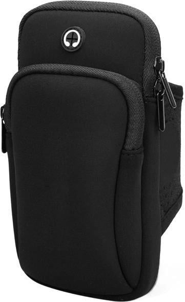 Сумка на руку з 2 кишенями 18х9,5 см Black (К0664)