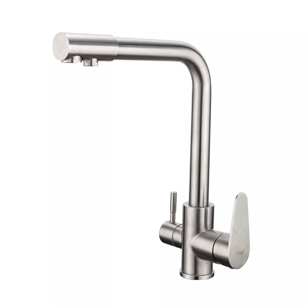 Змішувач для кухні Frap F4348 на 2 води Сатиновий (SQ-1036108) Змішувач для кухні Frap F4348 на 2 води Сатиновий (SQ-1036108)
