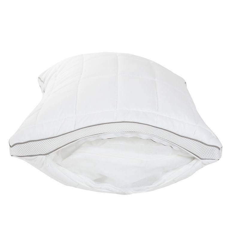 Подушка з поліефірного волокна мікрофібра 50х70 см Білий (П4К-mur-DoubleAir-001) - фото 3