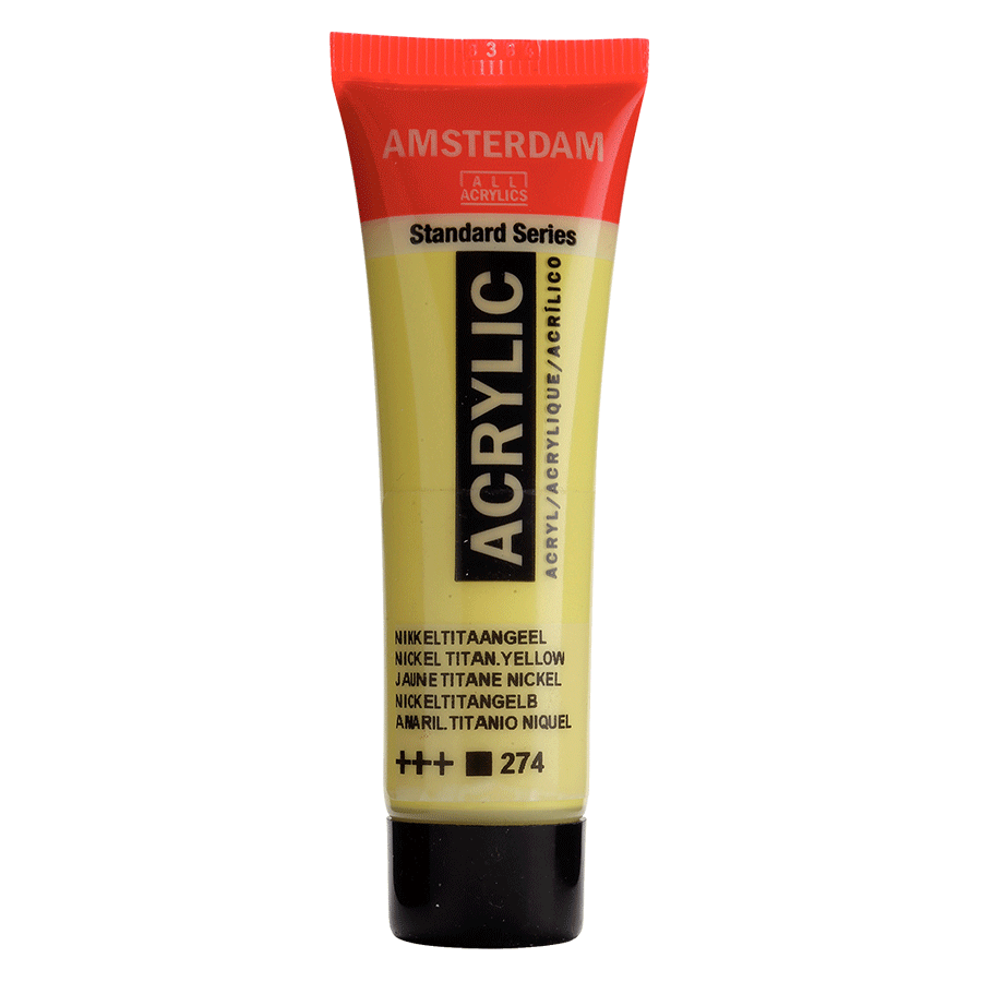 Краска акриловая AMSTERDAM Royal Talens 17042740 3 шт. 20 мл 274 Никелево-титановый желтый (8712079347666)
