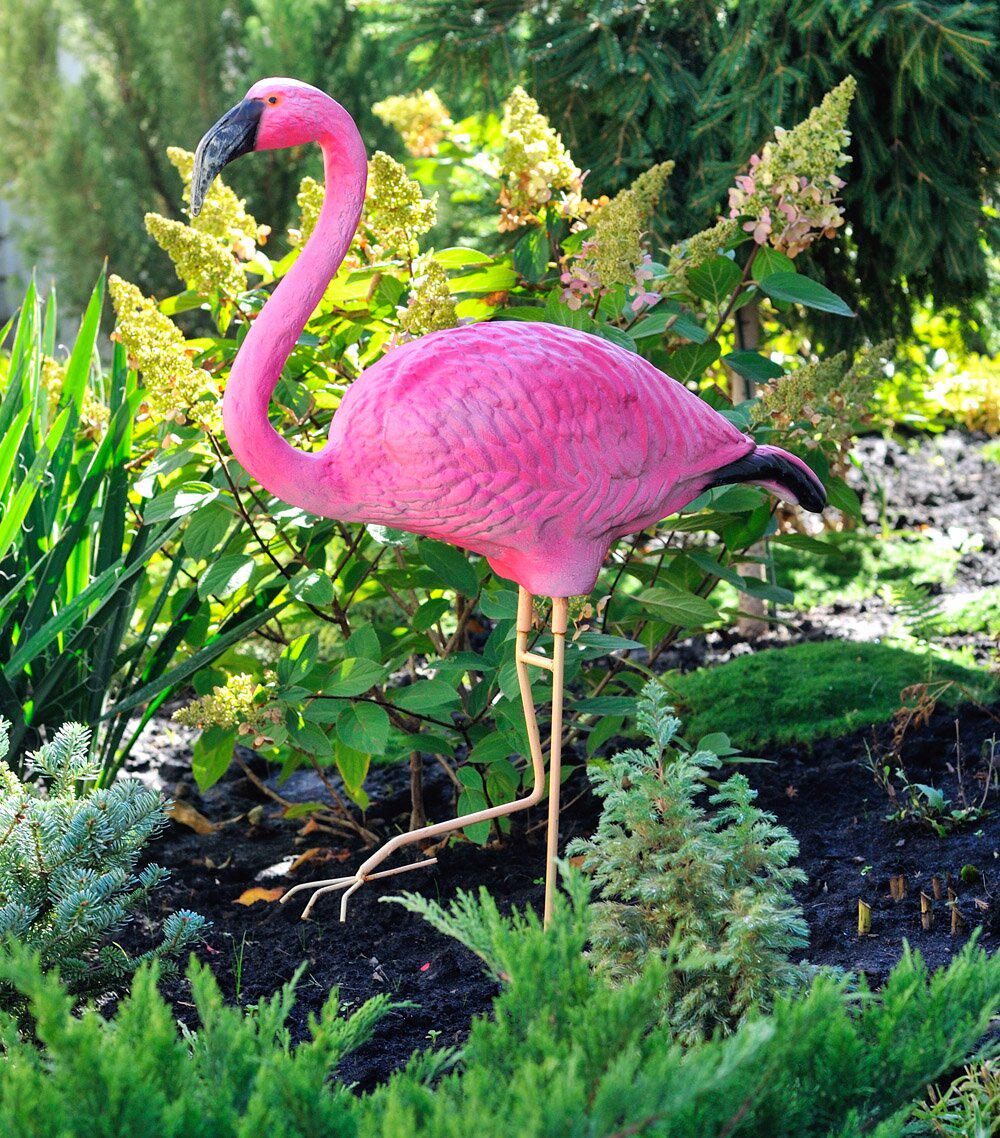 Садова фігура Фламінго на металевих лапах 88 см (33) - фото 4