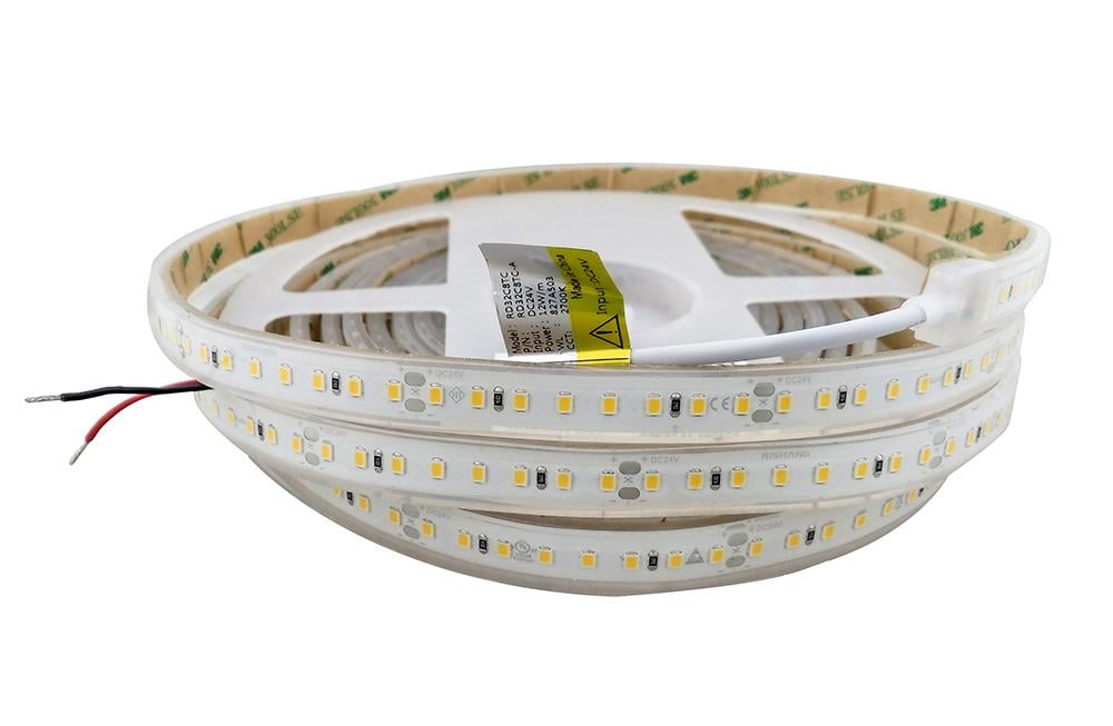 Светодиодная лента 2835-128-IP67-WW-12-24 RD32C8TC-A 2700K CRI80 (17976)