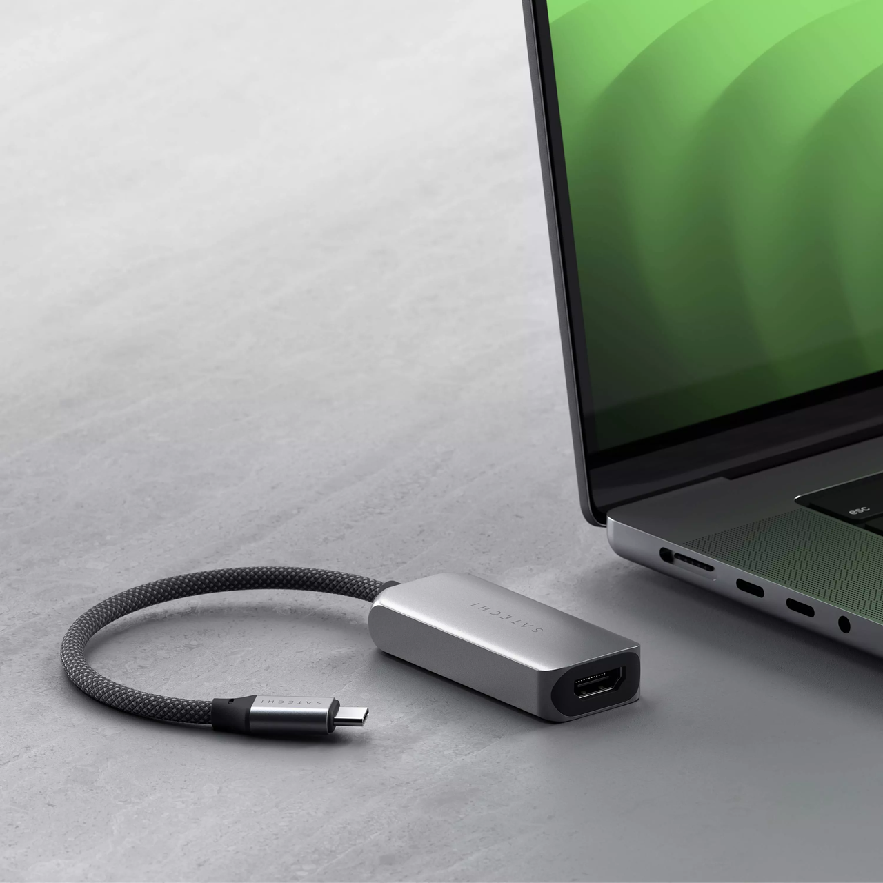 Адаптер Satechi USB-C to HDMI 2,1 8K Space Gray (ST-AC8KHM) - фото 8