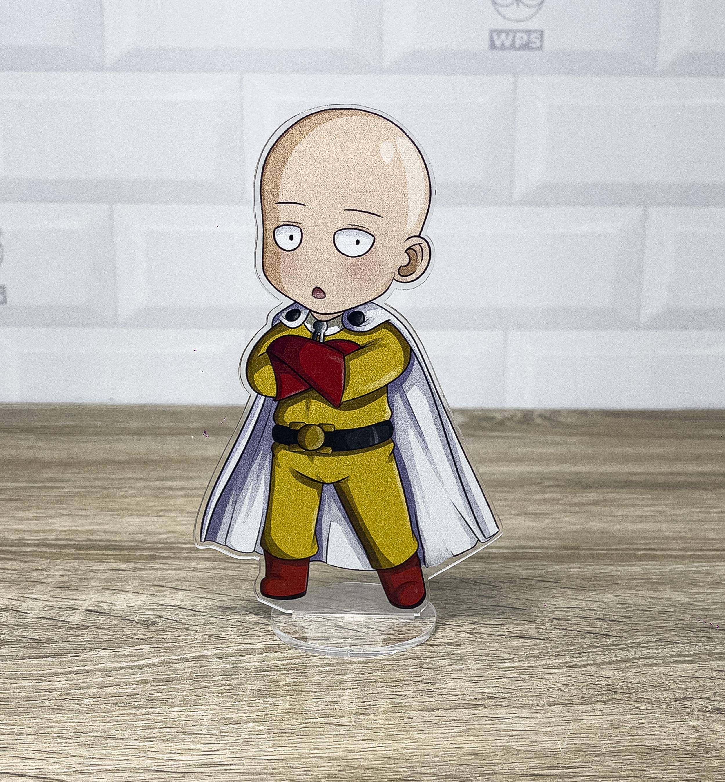 Фигурка акриловая коллекционная WorkPlaceShop One-Punch Man-Ванпанчмен-Сайтама 17 см - фото 6