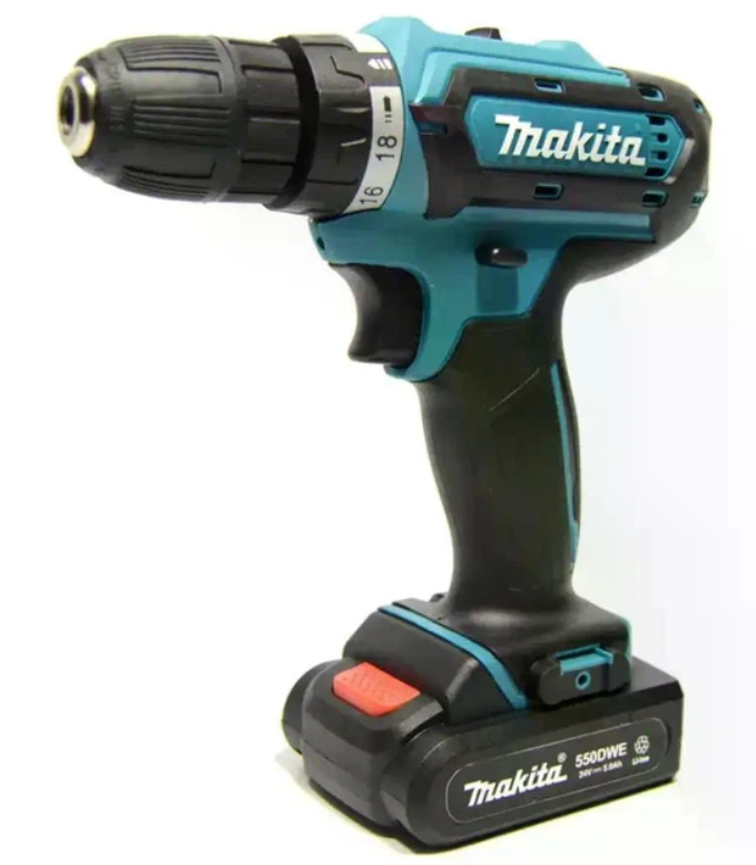 Шуруповерт аккумуляторный ударный Makita 331 21в 2 Акб Синий (31273106)